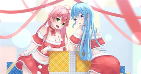 さくらみこ メリークリスマス🎉 ミラのイラスト Pixiv