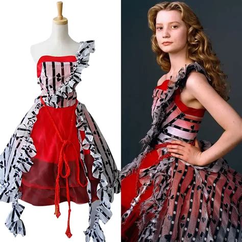 Tim Burton Adult Alice In Wonderland Alices Dress Cosplay Costume For