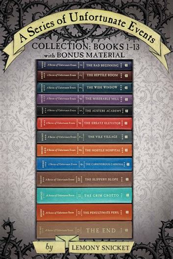 Check spelling or type a new query. A Series of Unfortunate Events Complete Collection: Books ...