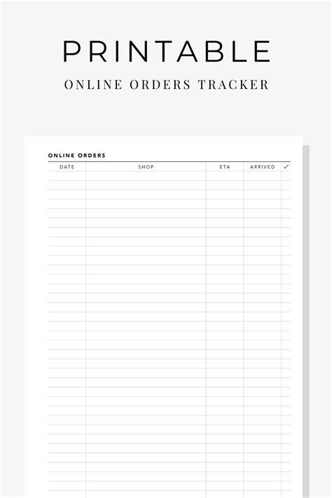 A Simple And Minimal Layout For Tracking Your Online Orders So You Can