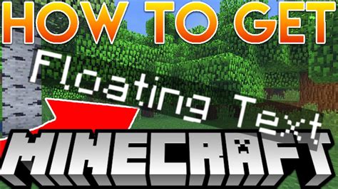 How To Make Floating Text In Minecraft Bedrock - YouTube