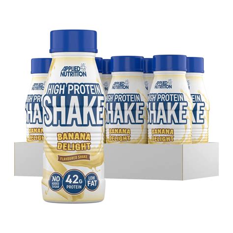 Applied Nutrition High Protein Shake Banana Delight Flavoured Shake 500ml 8 Unit X 1 Box