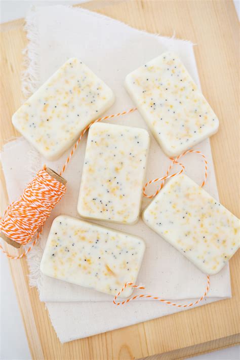 Make Your Own Soap Grapefruit Mint Poppyseed Bars A Beautiful Mess