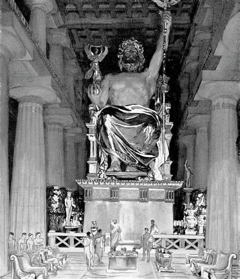 The statue of zeus at olympia was sculpted by an artist named phidias. Statue Of Zeus At Olympia Photograph by Cci Archives