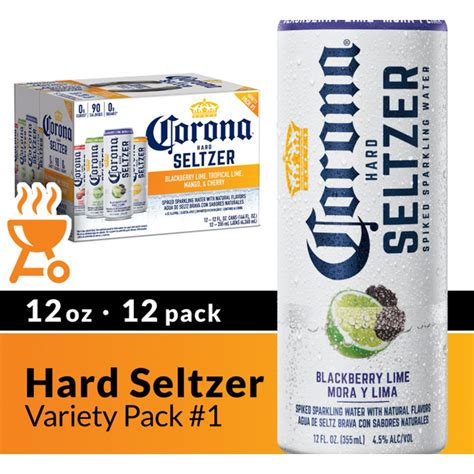 Corona Hard Seltzer Gluten Free Variety Pack 1 12 Pk 12 Fl Oz Cans 4
