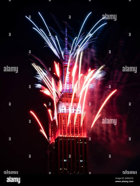Macys Fourth Of July Fireworks Display From The Empire State Building