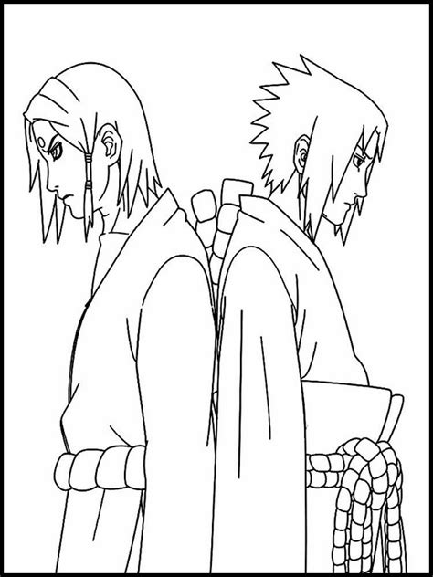 Desenho Do Sasuke Uchiha Para Colorir