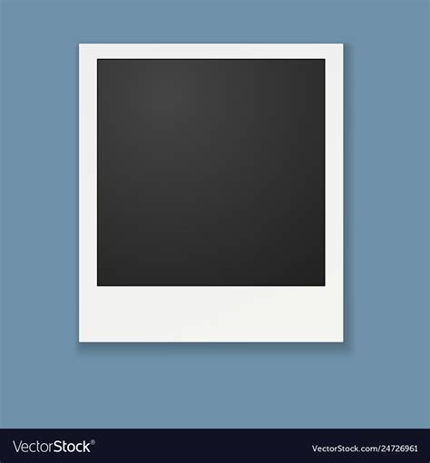 Template For Photo Polaroid Frame Royalty Free Vector Image