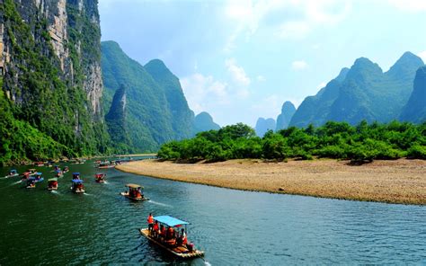 Nature Landscape Li River China River Wallpapers Hd Desktop And