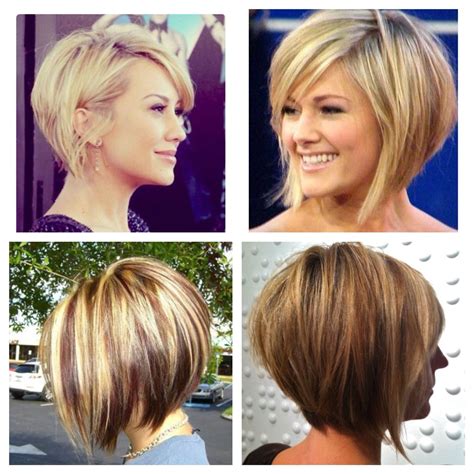 Inverted bob cut for round face. Stacked bob | Short hair styles, Hair styles, Short hair ...