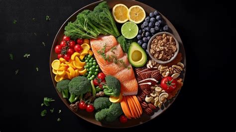 Premium Photo A Balanced Plate Of Food With Lean Proteins Whole