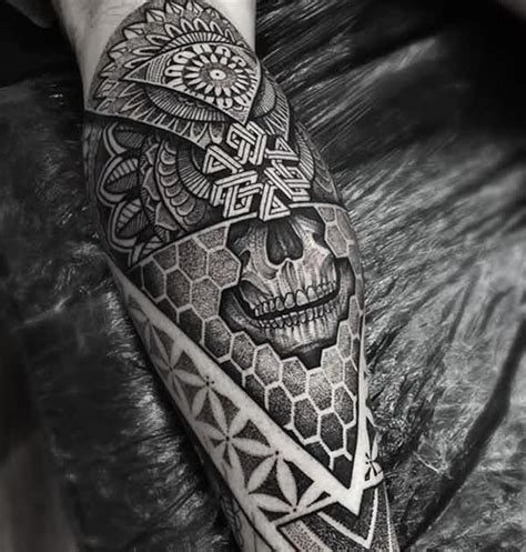 Geometric Skull Tattoo When You Want To Be Feared