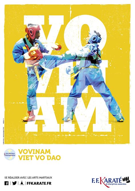 Affiche Vovinam Campagne Rentrée Ffk Karaté Viet Vo Dao Arts