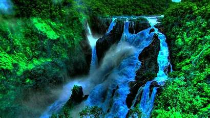 Waterfall Forest Desktop Jungle Tropical Deep Wallpapers