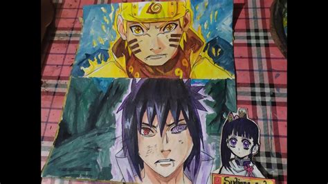 Drawing Naruto And Sasuke Colouring Cara Menggambar Naruto Dan Sasuke