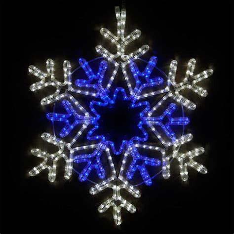Wintergreen Lighting 28 In 407 Light Led Blue And Cool White Hanging