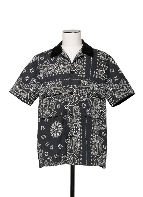 Bandana Print Shirt Sacai Official Store サカイ オフィシャル