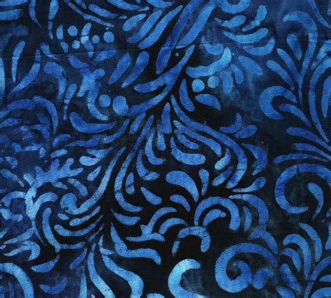 Blue Batik Batik Fabric Batik Fabric