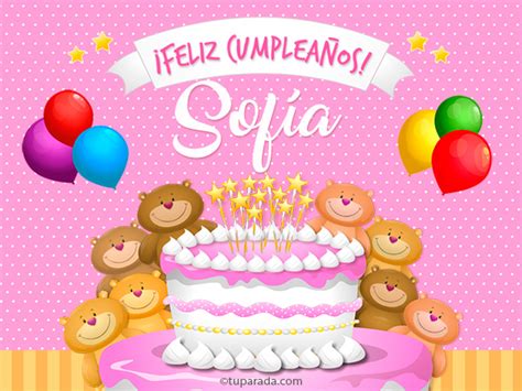 Cumpleaños De Sofía Sofía Tarjetas