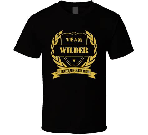 Deontay Wilder Team Wilder Lifetime Member Boxing T Shirt Video Game
