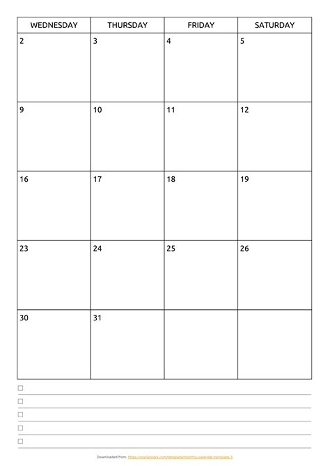 Printable Calendar With Lines Month Calendar Printable Calendar