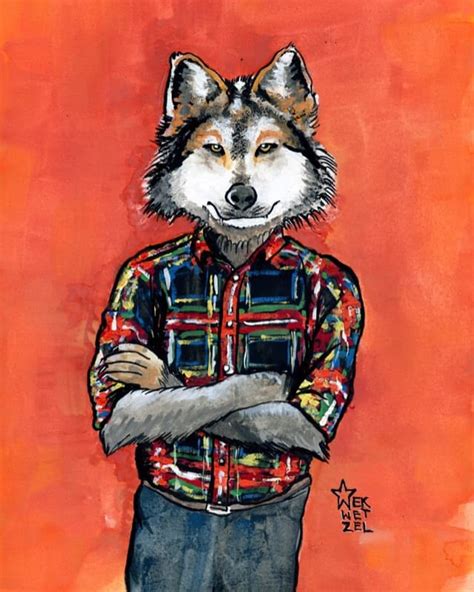 Daily Wolf Paintings Folklore And Symbolism Darling Illustrations