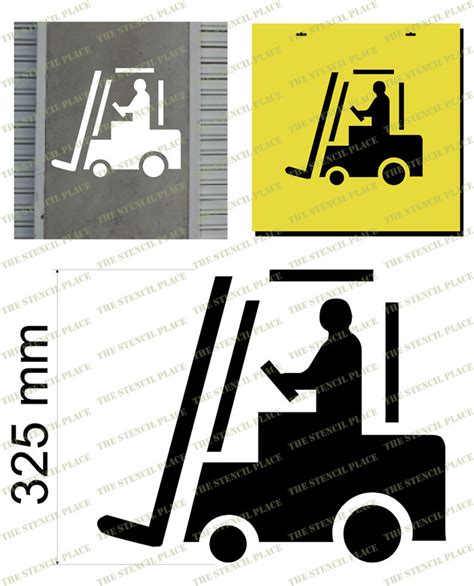 Warehouse And Safety Forklift Stencil 15mm