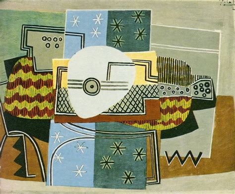 Due to rights restrictions, this image cannot be enlarged, viewed at full screen, or downloaded. Still life with the mandolin, 1924 - Pablo Picasso ...