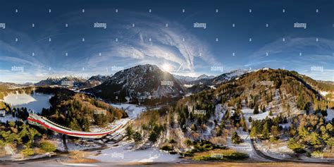 360° View Of Heini Klopfer Ski Jump Oberstdorf Alamy