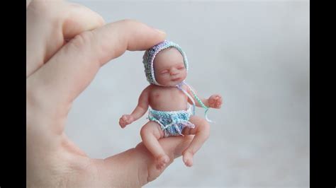 Tiny 2 Inch Miniature Silicone Reborn Baby Youtube
