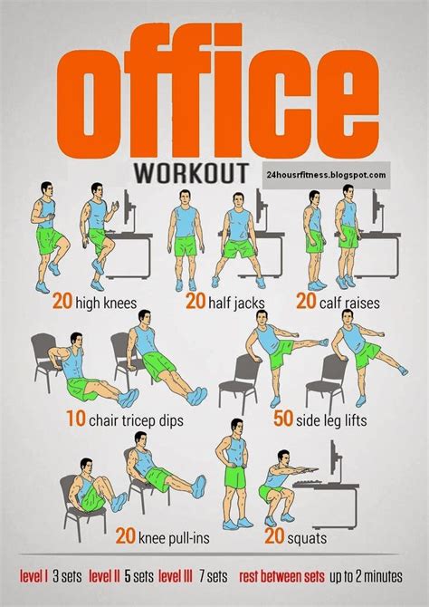 Office Workout 24 Hour Fitness Workout At Work Office Exercise