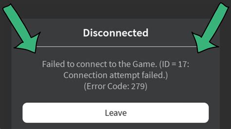 Fix Roblox Disconnected Error Code 279 Failed To Connect To The Game Id