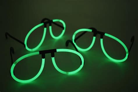 directglow 6 count green glow stick glasses bright neon party eyewear