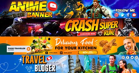 I Will Design Professional Custom Gaming Youtube Banner Fiverrbox