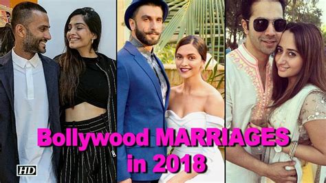 Bollywood Couples Getting Married In 2018 Youtube
