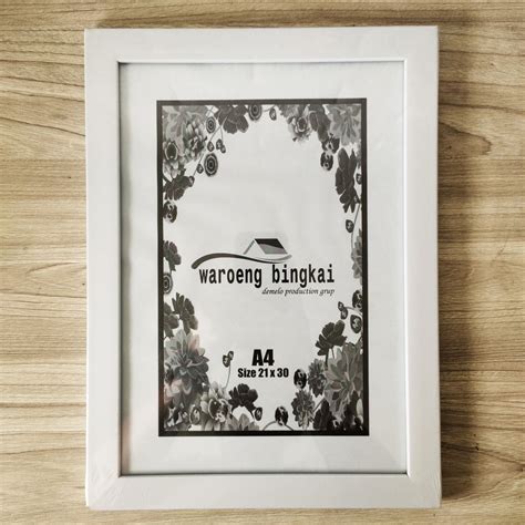 Jual Frame Bingkai Foto Uk A4 21x30cm Minimalis Tanpa Kaca Shopee