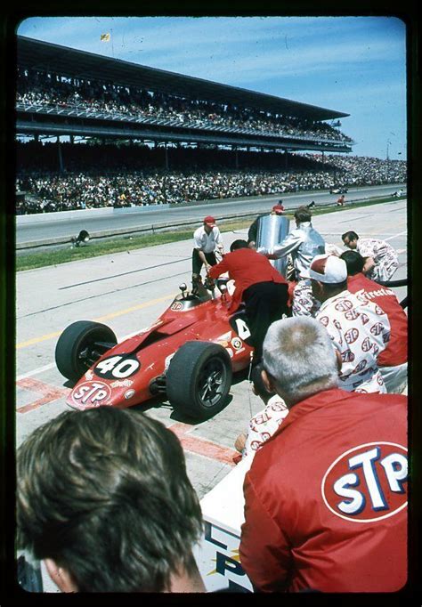 Parnelli Jones 1967 Indy 500 Stp Lotus Turbine Wedge Andy Granatelli