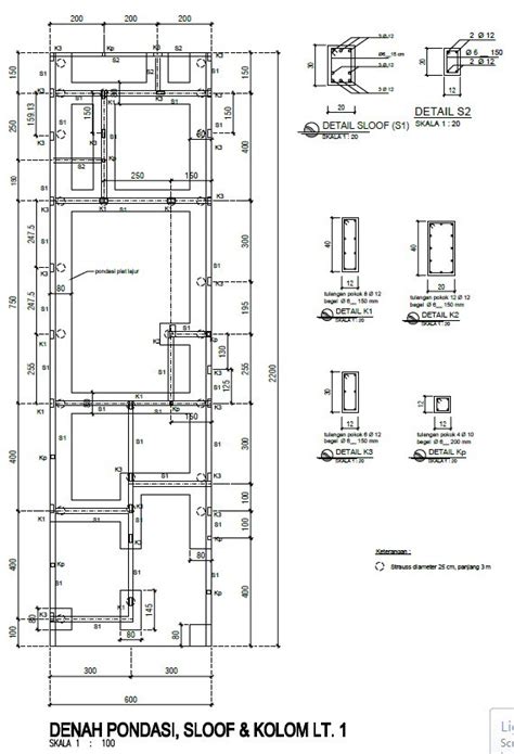 10 inspirasi desain rumah 2 lantai. 10 Denah Pondasi Rumah Minimalis Berbagai Tipe | 1 dan 2 ...