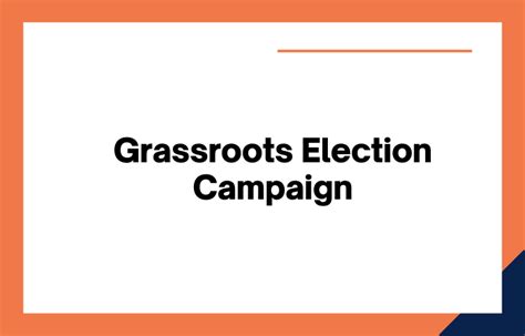 How To Run A Successful Grassroots Election Campaign