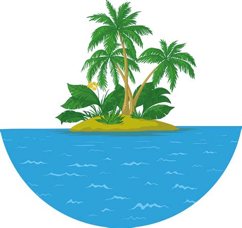 Island Islet Royalty Free Clip Art Summer Ocean Clipart Png
