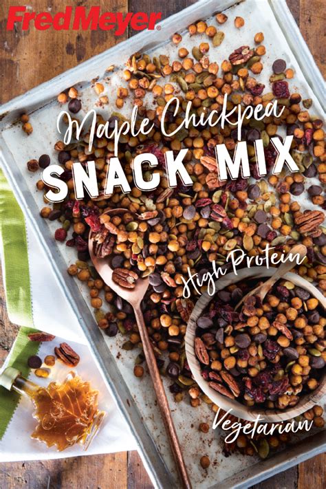Dip a piece of bread into the egg white mixture, then coat it with granola. Maple Chickpea Snack Mix | Recipe | Chickpea snacks, Healthy vegan snacks, Healthy snacks for ...