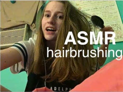 ASMR Hairbrush Whispering Softly Spoken Tapping Scratching Brushing