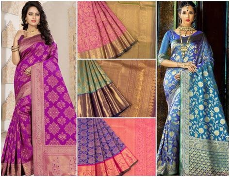 Top 10 Latest Kanchipuram Silk Sarees Designs That Will Amaze You 2018 Youme And Trends