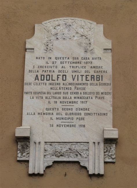 Lapide Ad Adolfo Viterbi Guida Mantova Wiki