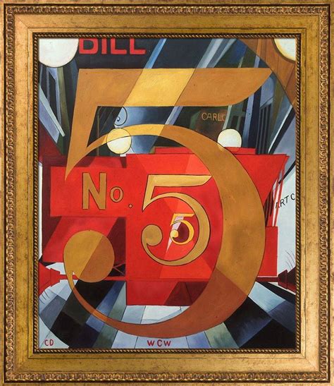Charles Demuth I Saw The Figure 5 In Gold Pre Framed Versailles Gold