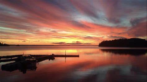 Lac Seul Wilderness Resort Sunset Country Ontario Canada