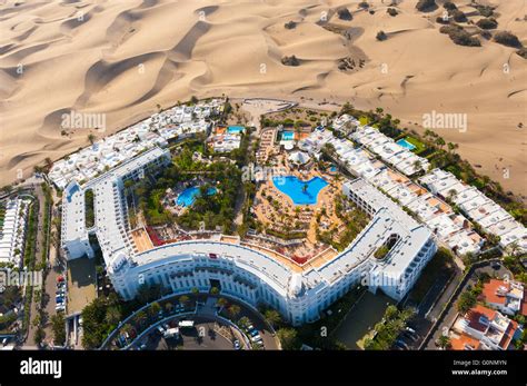 Maspalomas Dünen Grande Canarie Iles Kanaren Espagne Et Hotel Riu