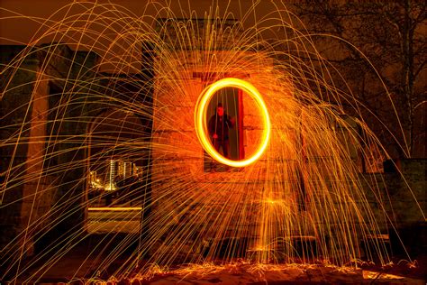 Light Painting Experimenting With Sparklers Steel Wool