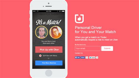 Open tinder and go to settings > discovery preferences and change your search distance to something different than what it is currently set so everywhere for tinder is just a location spoofing app (there's a few on the market actually). Speed Up Your Love Connection With 'Uber for Tinder,' an ...