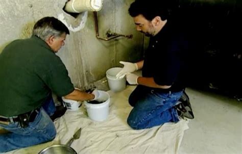 When a foundation is poured, its footing—a wide flat base made from. Hydraulic Cement for Leaky Basements | Leaky basement ...